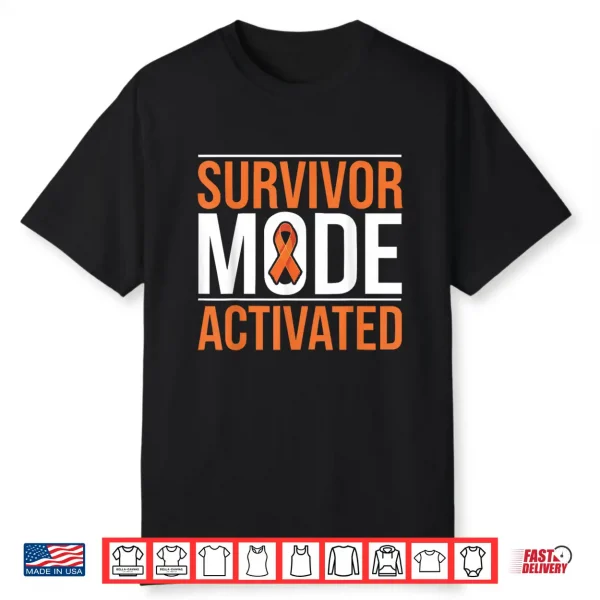 Bone Marrow Orange Ribbon Acute Myeloid Leukemia Awareness Shirt