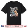 Book Lover Reading Makes Me Cappy Pun Capybara Reading Shirt
