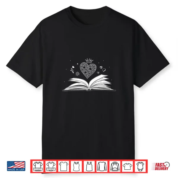 Book Lover Valentines Day Librarian Gift Idea Reading Shirt