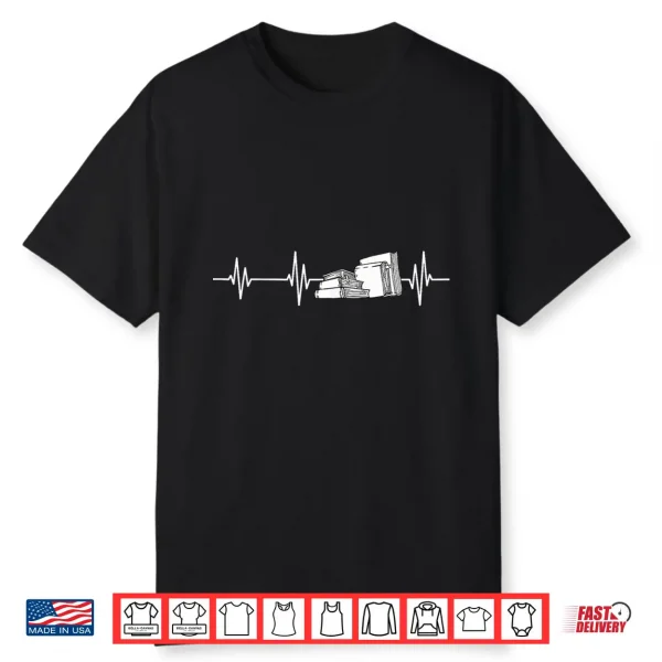 Bookworms Heartbeat Book Heart Reading Heartbeat Book Lovers Shirt