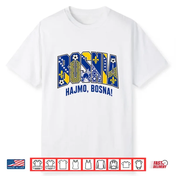 Bosnia Soccer Team 2026 Bosnian Fans Collectible Shirt