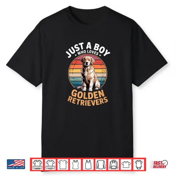 Boys Golden Retriever Shirt