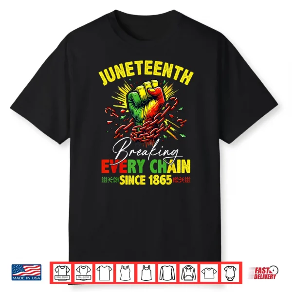 Breaking Every Chain Since 1865 Juneteenth Freedom Women Men Shirt