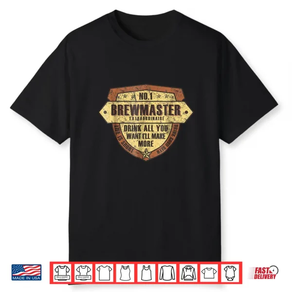 Brewmaster Craft Beer Brewing Shirt Craft Beer Lover Gift