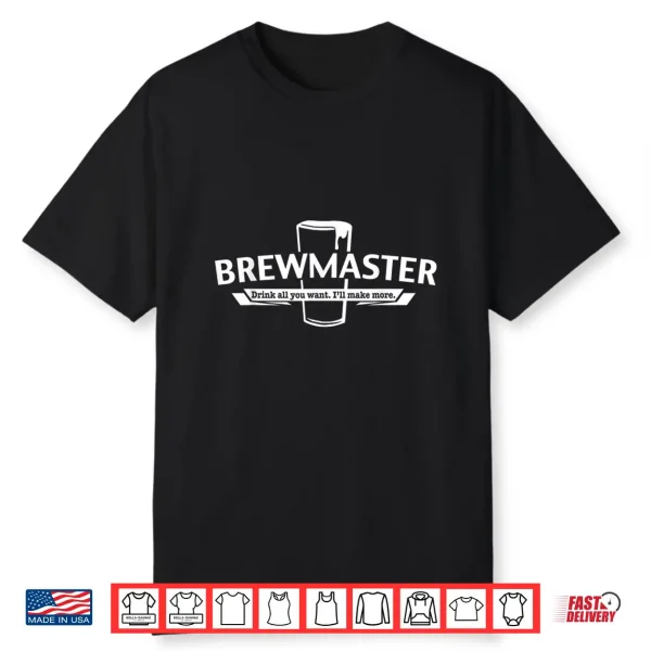 Brewmaster Craft Beer Home Brewing Brewer Gift Shirt Shirt