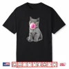 British Shorthair Cat Chews Gum Bubble Bubble Gum Shirt