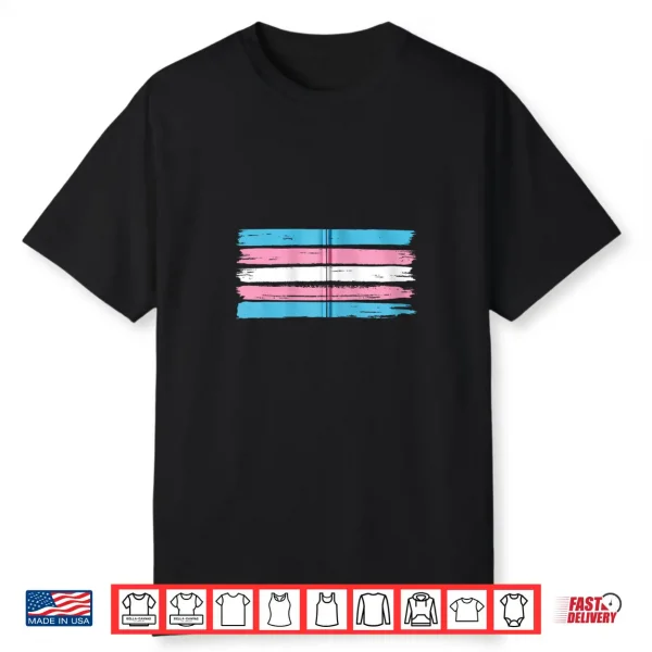 Brush Painting Gay Pride Month Lgbtq Flag Transgender Shirt