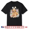 Bunny Ears Floral Spring Golden Retriever Easter Day Dog Shirt