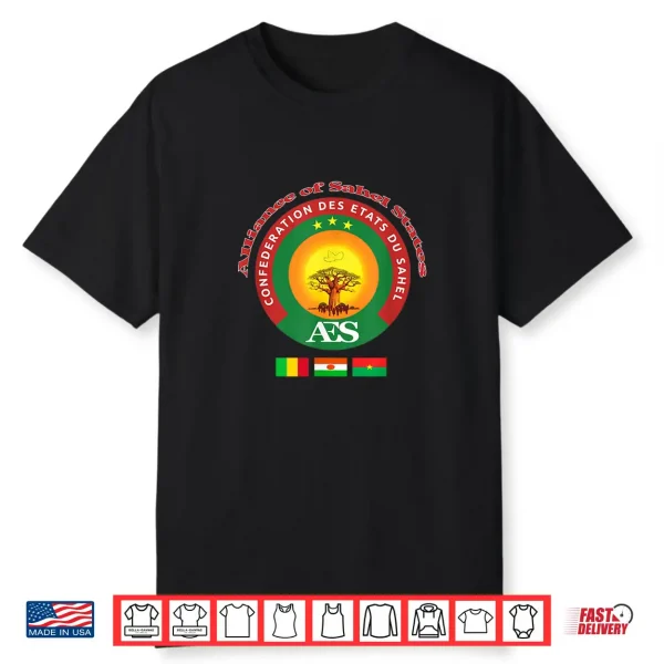 Burkina Faso Mali And Niger Alliance Of Sahel States Shirt