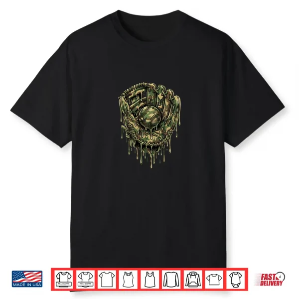 Camo Baseball Drip Baseball Player Shirt