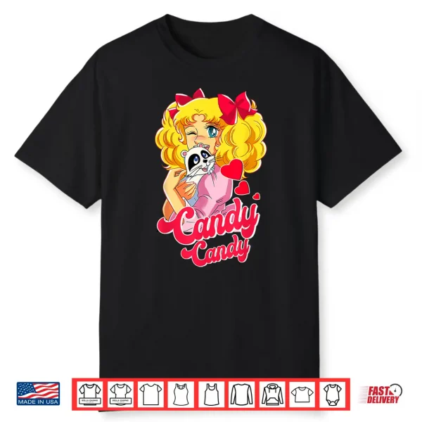 Candy Raccoon Cartoon Japanese 80S Retro Vintage Anime Manga Shirt