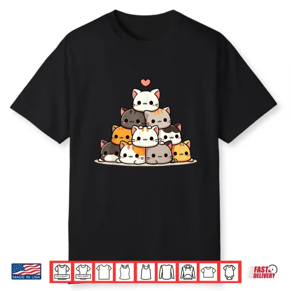 Cat Cute Kitty Cats Anime Kawaii Neko Women Girls Shirt