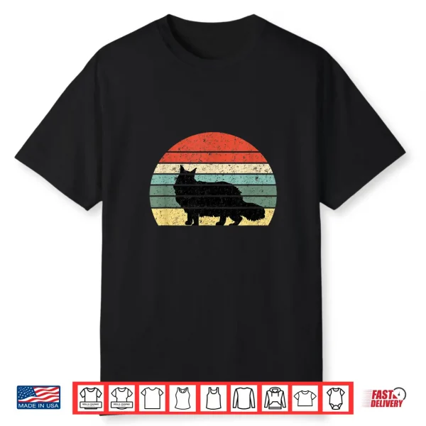 Cat Lover Gift Shirt Retro Maine Coon Cat Shirt