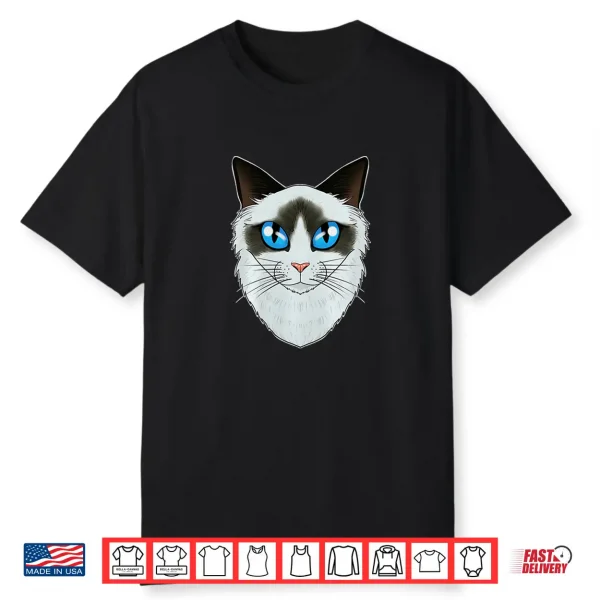 Cat Lover I Cat Face I Ragdoll Cat Shirt