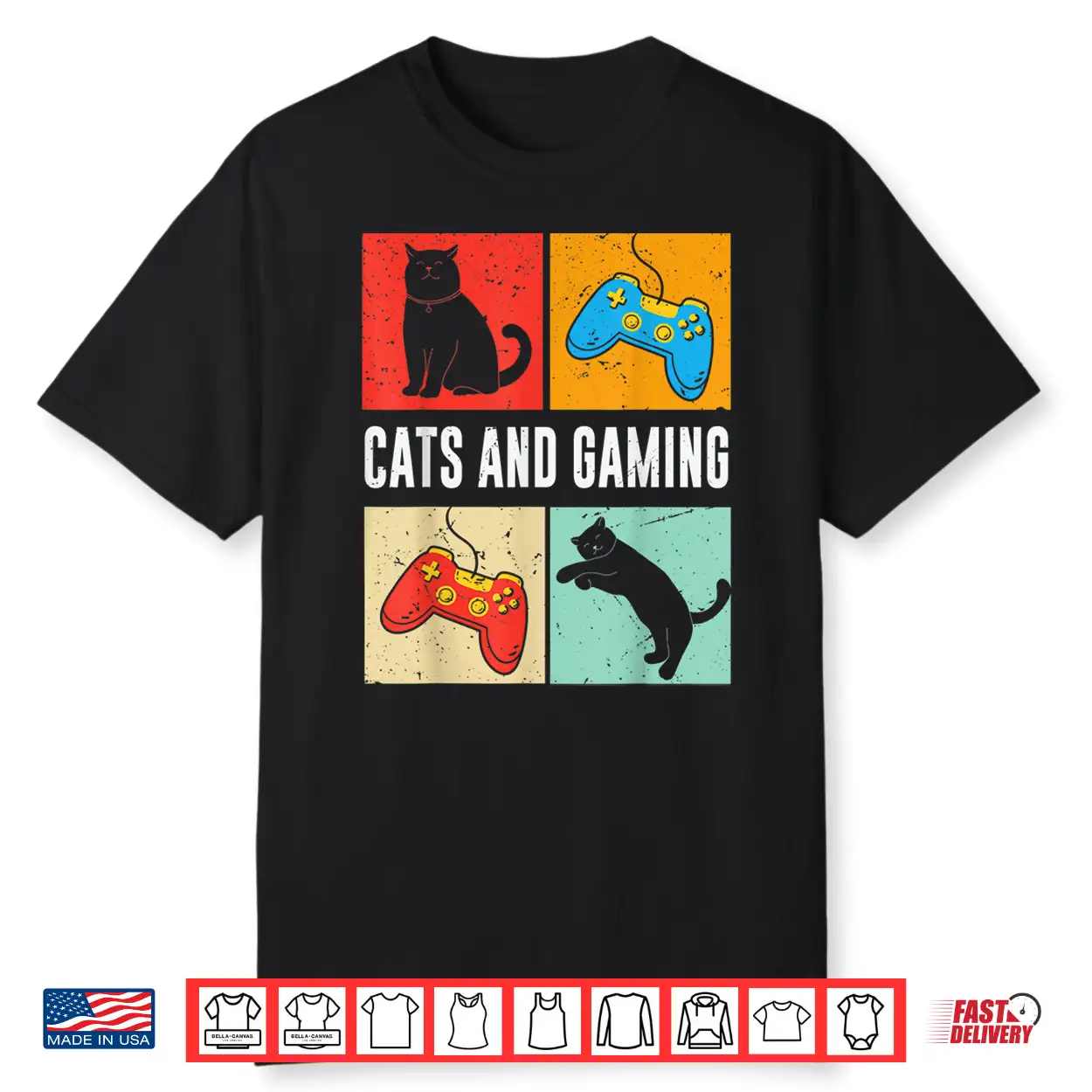 Cats And Gaming For The Cat Lover Gamer Video Game Player Shirt Cats And Gaming For The Cat Lover Gamer Video Game Player Shirt