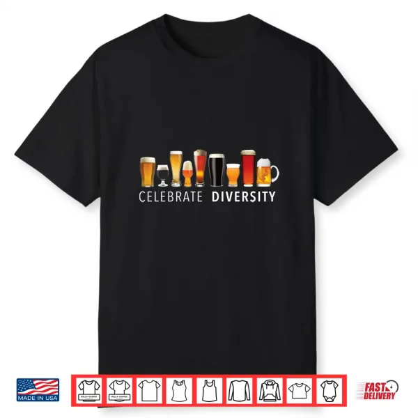 Celebrate Diversity Craft Beer Drinking Long Sleeve Shirt