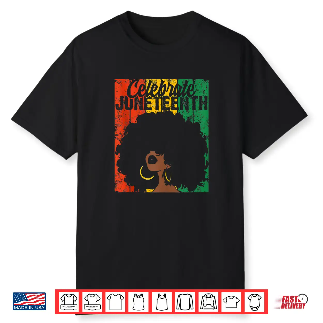 Celebrate Juneteenth Retro African Colors Womens Shirt Celebrate Juneteenth Retro African Colors Womens Shirt