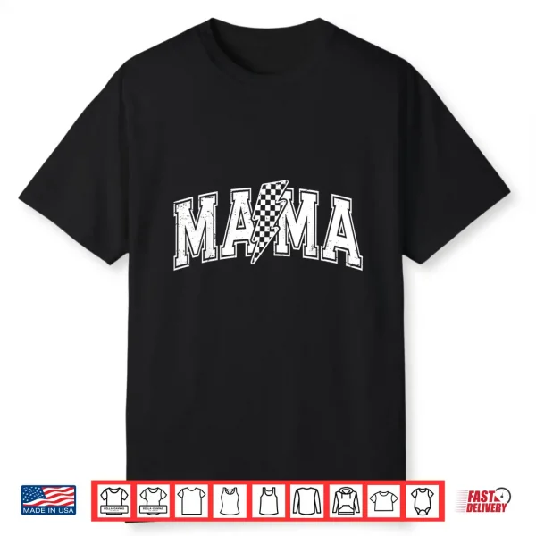 Checkered Mama Black And White Checkered Mom Mother’S Day Shirt