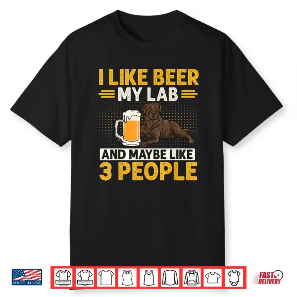 Chocolate Labrador Retriever Dog Beer Chocolate Lab Shirt