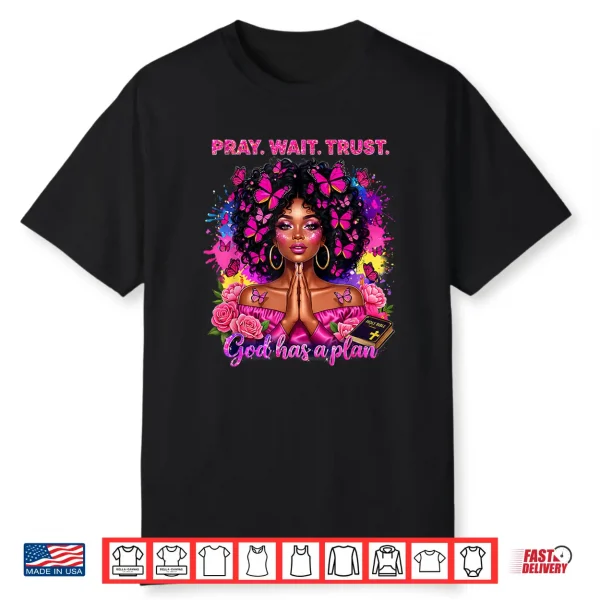 Christian Afro Faith God African American Black Women Shirt