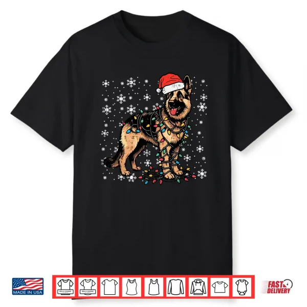 Christmas German Shepherd Xmas Police K Nine Dog Shirt