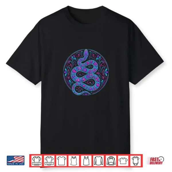 Colorful Floral Snake Flowers Feminine Shirt