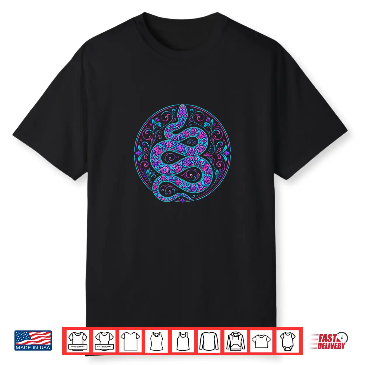 Colorful Floral Snake Flowers Feminine Shirt Colorful Floral Snake Flowers Feminine Shirt