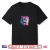 Colorful Persian Cat Face Splash Art Shirt