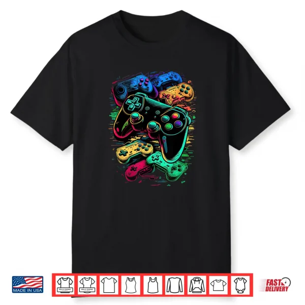 Control Gamer Video Game Controller Shirt