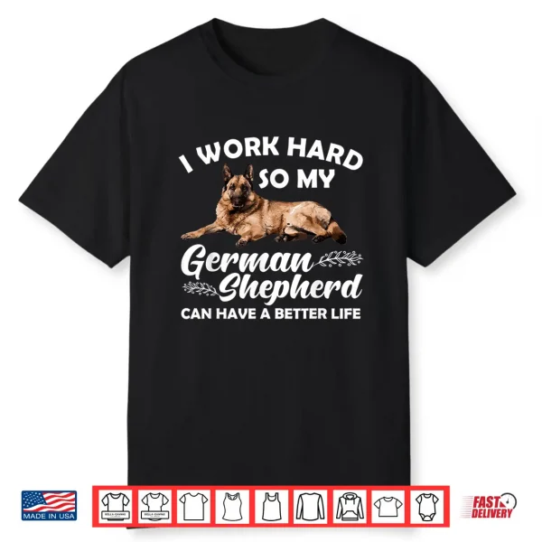 Cool German Shepherd Art German Shepherd Lover Dog Professional Graphic Shirt