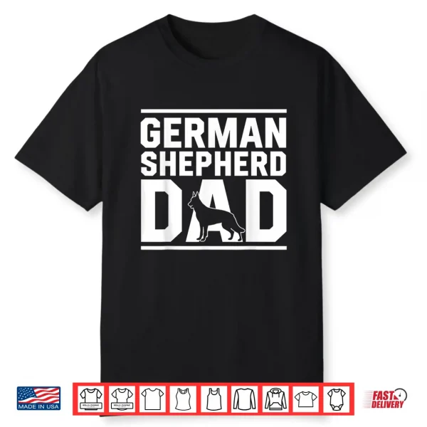 Cool German Shepherd Design For Men Boys Dog Lover Owner Shirt