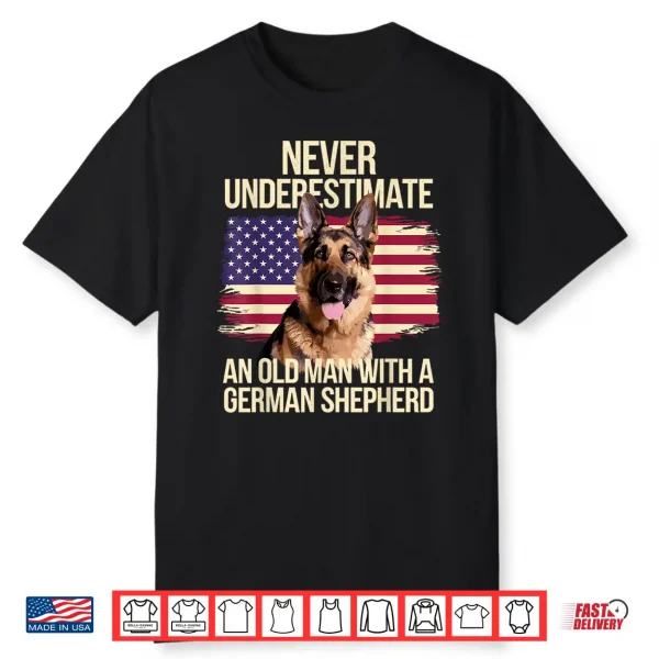 Cool German Shepherd Design For Men Grandpa Dog Lover Owner Shirt