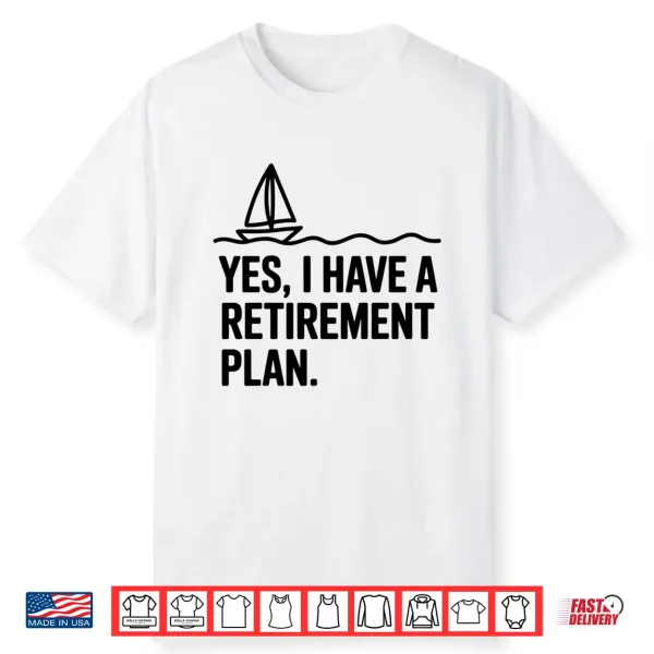 Cool Sailing For Men Women Retirement Plan Boating Sailboat Comfort Colors Crop Top