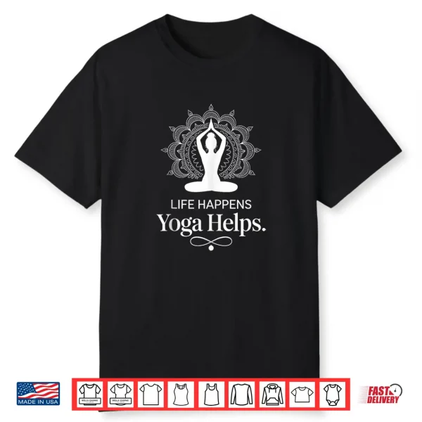 Cool Yoga Art For Men Women Kids Yoga Instructor Yoga Lover Shirt