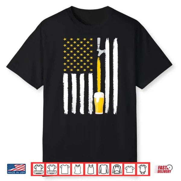 Craft Beer American Flag Usa Shirt 4Th July Brewery