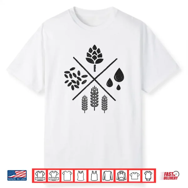 Craft Beer Brewer Hops Homebrew Home Brewing Brewmaster Gift Shirt