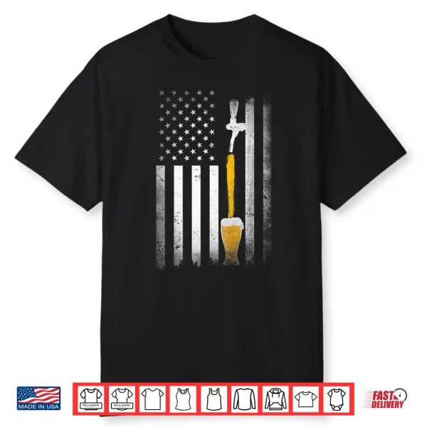 Craft Beer Brewing Usa Us American Flag Craft Brewery Brewer Shirt