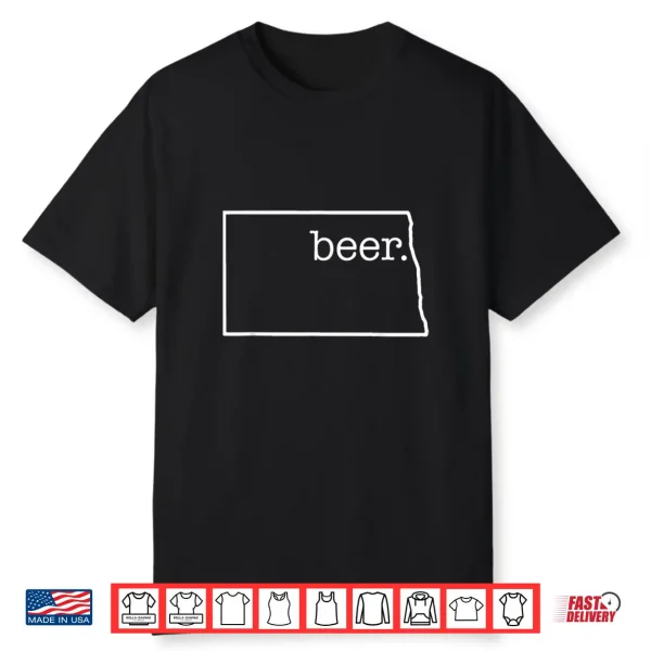 Craft Beer Lover North Dakota Beer State Of North Dakota Men Shirt