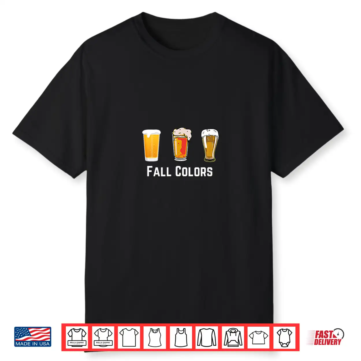 Craft Beer Pint Glasses Fall Colors Shirt Craft Beer Pint Glasses Fall Colors Shirt