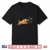 Crazy Running Dog Chasing Bone Cartoon Animal Shirt