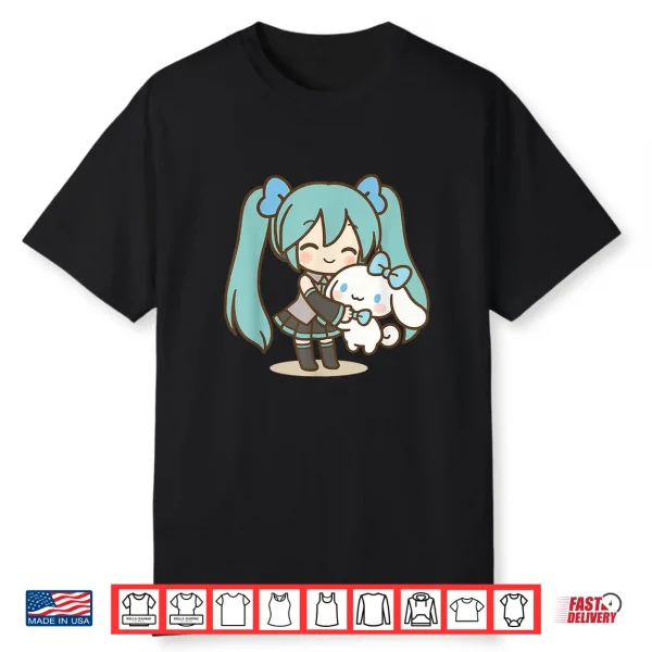 Cute Anime Manga Girl Miku Singer Singing Music Lover Kawaii Shirt