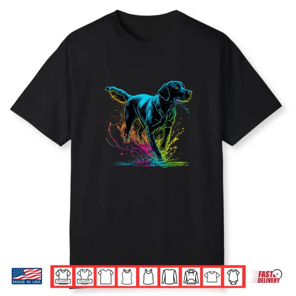 Cute Black Lab Black Labrador Retriever Puppy Dog Mom Animal Shirt