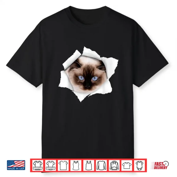 Cute Cat Torn Ragdoll Cat Shirt