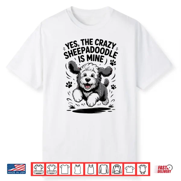 Cute Cross Mix Breed Dog Funny Pet Owner Cute Sheepadoodle Shirt