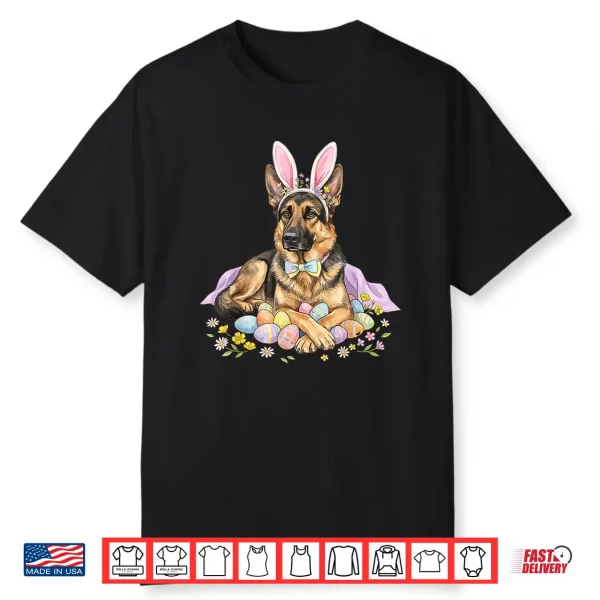 Cute German Shepherd Dog Funny Easter Shirt
