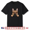 Cute German Shepherd Dog Peeking Puppy Funny Gsd Lover Shirt
