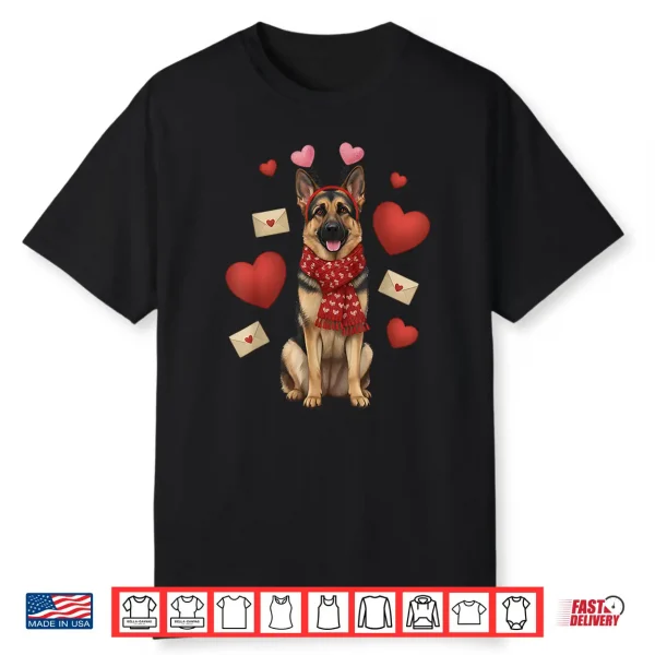 Cute German Shepherd Valentines Day Dog Mom German Lover Shirt
