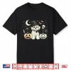 Cute Halloween Maltipoo Witch & Pumpkins Bats Spooky Holiday Shirt