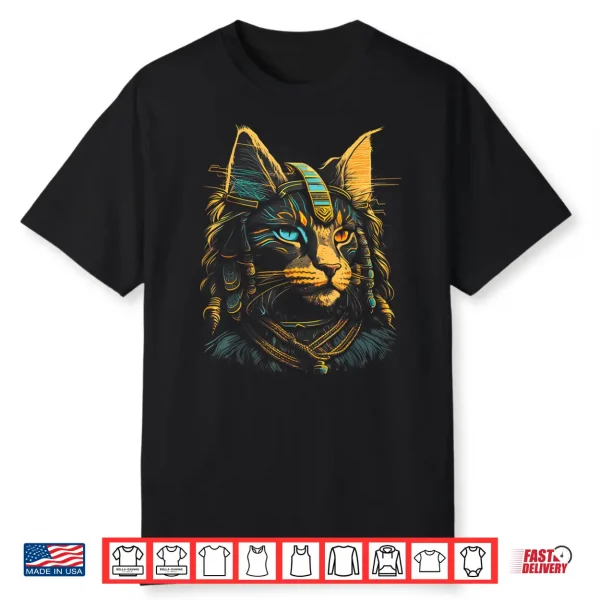 Cute Maine Coon Cat Lover Egyptian Pharaoh Maine Coon Cat Shirt