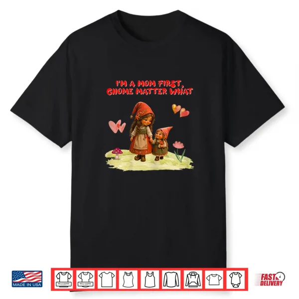 Cute Mom & Daughter Gnome Mothers Day Shirt
